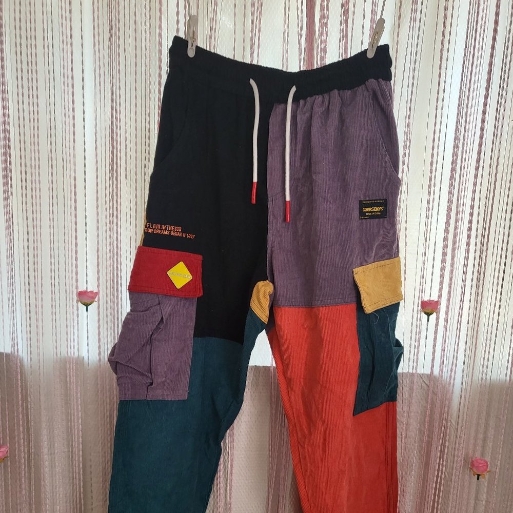 Colorblock Corduroy Joggers
